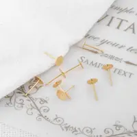 在飛比找ETMall東森購物網優惠-diy平托耳針飾品可粘珍珠包金