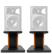 Rockville 8” Wood Studio Monitor Speaker Stands For M-Audio AV42 Monitors