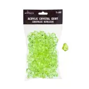 Mega Crafts - 1/2 Pound Acrylic Decorative Ice Rock Cubes - Light Yellow