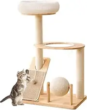 YIGECHENXIN Integrated Vertical Household Cat House, 23.62" Large Cat Tree Tower, Scratching Board with Sisal Scratching Posts for Indoor Cats,Activity Relaxing