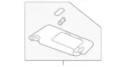 Genuine Sun-Visor Assembly L *NH882L* (Mirror) (Platinum Gray) 83280tbaa93za