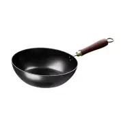 Small Wok Pan Sturdy Cooking Pan Chinese Wok for Induction Cooker Gas