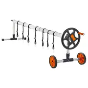 Pool Cover Reel Solar Inground Cover Aluminum Reel Set with Sandbags