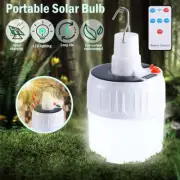 Solar Camping LED Lamp USB Rechargeable Tent Light Outdoor Hiking Lantern Bulbs
