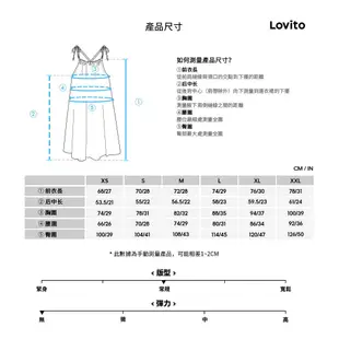 Lovito 女用休閒點點木耳邊洋裝 LNL34048 (多色的）