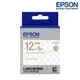 EPSON LK-4TKN 透明底金字 標籤帶 透明系列 (寬度12mm) 標籤貼紙 S654409