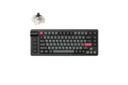 Keychron Lemokey L1 QMK/VIA Fully Assembled Knob Wireless Custom Gaming Carbon Black Keyboard - Gateron Jupiter Brown [LEMOKEYL1M3]