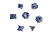 Crystal Wonderland Sodalite Sacred Geometry Set Platonic Solid 7 Pieces