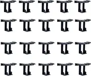 20PCS Photovoltaic Panel Drainage Buckle Plate Solar Panel Water Drain Clip for Solar Panel Draining Black 30mm Easy Install Easy to Use