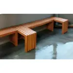 戶外型 塑鋼木長板凳 限基隆台北自取