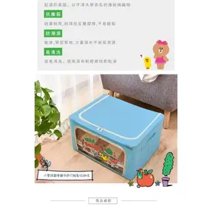 網狐家居-LINE FRIENDS 插畫風 100L牛津收納箱 摺疊收納箱 衣物收納 牛津箱 整理箱 置物箱 [現貨] 兔兔/莎莉/熊美