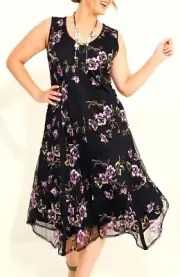 TS TAKING SHAPE plus size M / 20 Embroidery Mesh Dress A-line lined NWT rrp$280!