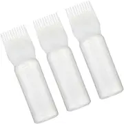 Healvian Hair Dye Applicator Bottle Comb Kit Scalp Treatment Dispenser for Hair Coloring 3 Pieces