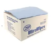 ZEP Disposable Wipes, Blue, Box, Nonwoven Cloth, 12 in x 14 in, 895601