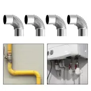 Stove Pipe Elbow Liner Stainless Steel Fire Place Ventilation Parts Chimney Flue