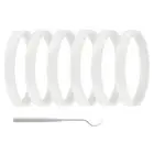 6Pack Gaskets Replacement Seal 3.94inch O- Blender Replacement for Ninja6400