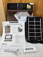 Automatic Chicken Coop Door Solar Powered New open box With Remote