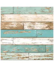 A-Street Prints Turquoise Scrap Wood Wallpaper