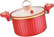 MYCENSE Micro Pressure Pot Double Ear Stewing Pot 8L Gas Induction Stoves Cookware Slow Cooker Stockpot for Noodles Rice Pasta Soup