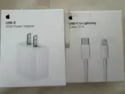 New Apple USB-C 20W Power Adapter & USB-C to Lightning Cable 2m Set