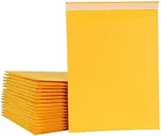 Yellow Bubble Mailer 6 Size Filler Bag Envelopes 50 Pcs in Stock Bubble Bag New - Lightweight & Self-Sealing Design