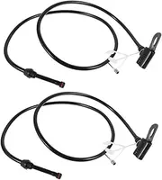 TOKIDNY Versatile Air Pump Extension Hose 2 Pieces Fit Presta Valves Freeze Resistant for Bike Car Tires
