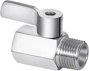 Shower Head Shut Off Valve, 304 Stainless Steel Mini Ball Valve NPT Thread(1/2Inch Male X 1/2Inch Female)