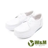 在飛比找蝦皮商城優惠-W&M(女)氣墊舒適綁帶款護士鞋 娃娃鞋 女鞋-白