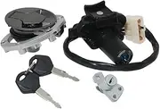 MZBZUTEDEE Motorcycle Ignition Key Switch Fuel Gas Cap Seat Lock Kit Fit for Kawasaki BR250 Z250SL 2014-2016 BX250 Ninja 250SL ABS 2015-2016