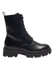 [Ravella] Hammond Black Smooth Boots