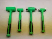 New Snap-on 4 peice Green Ball Peen Dead Blow Hammer Set 16-48 soft and 16-32