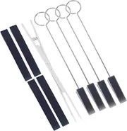 Kisangel 1 Set Piano Tuning Stop Tool Kit Mute Clamp Sound Stop Clip Tuning Fork for Piano Repair Maintenance Practical Accessories and Professionals