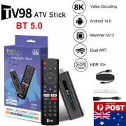8K HD Fire TV Stick WiFi Android 14.0 Media Player with Bluetooth Voice Remote