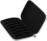 Harmonica Case,Pu Leather Black Harmonica Zippered Carrying Case Storage Bag for
