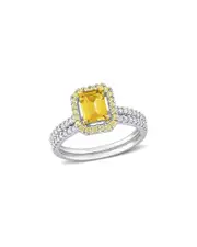 Rina Limor 14K 1.28 ct. tw. Diamond & Yellow Sapphire Set of Rings