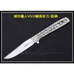 【原型軍品】全新 II BOKER 城市獵人VG10 折刀 鈦柄