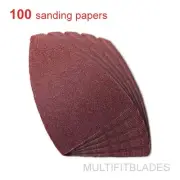 100 Pack: 180 Grit Multi-Tool Finger Size Sanding Sheets - Fein, Bosch, Dremel+