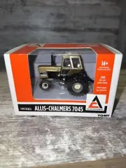 1/64th Scale Allis Chalmers 7045 Cab And Duals Gold Chase Ertl Die-Cast.