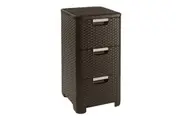 Curver Style Storage 3 Drawer Set - Brown (14L)