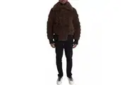 Bottega Veneta Brown Fur Lamb Shearling Coat Jacket