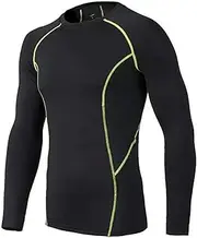 [BUYKUD] Kids' Boys Long Sleeve Base Layer Compression Athletic Tights Thermal Underwear Baseball Soccer Top Shirt