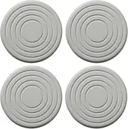 SKYLAR LIFE Absorbent Diatomite Coaster for Drinks and Plants, Fast Water Absorption, Non-Slip, Odorless, Eco-Friendly, Set of 4