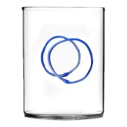 Ichendorf Milano DECO BLU Circle Handmade Forti E Di Loreto Water Glass NEW
