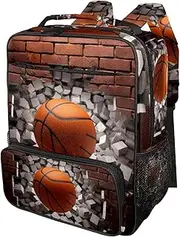 Travel Backpack for Men,Backpack for Women,Basketball Wall Art Abstract,Backpack, S2vb4ysvlrlp, 14.4x11.6x5.7 in