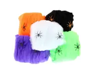 5PCS Of Hot Stretchable SPIDER WEB Decoration For Halloween Props