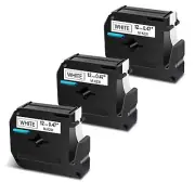 3PK For Brother P-touch PT-65 MK231 M-K231 M231 Black on White Label Tape 12mm