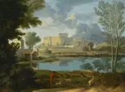 Landscape With A Calm By Nicolas Poussin Painting Paint By Numbers DIY Kit Art