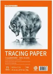 Translucent Vellum Paper Bachmore 8.5x11 inches Tracing Pad 75 Sheets for Pen...