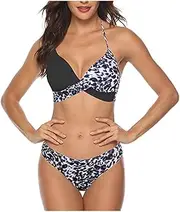 [BISHUIPO] Push-up Beachwear Womens Bathing Swimsuit Bikini Set Suit Padded Bra Swimwear Swimwears Tankinis Set