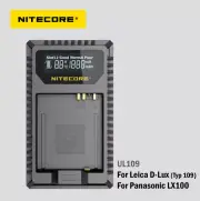Nitecore UL109 Camera USB Battery Charger For Leica BP-DC15-E/DMW-BLG1 - D-Lux